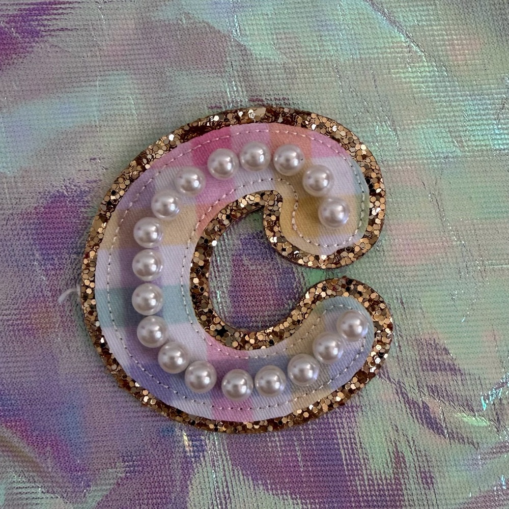 Stoney clover rainbow gingham C patch